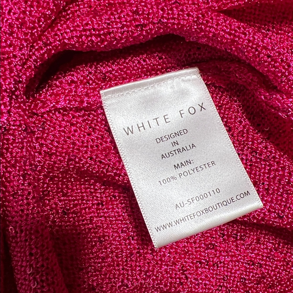 NWT White Fox Boutique Gen Z Love Sequin Knit Mini Dress medium - Picture 12 of 12